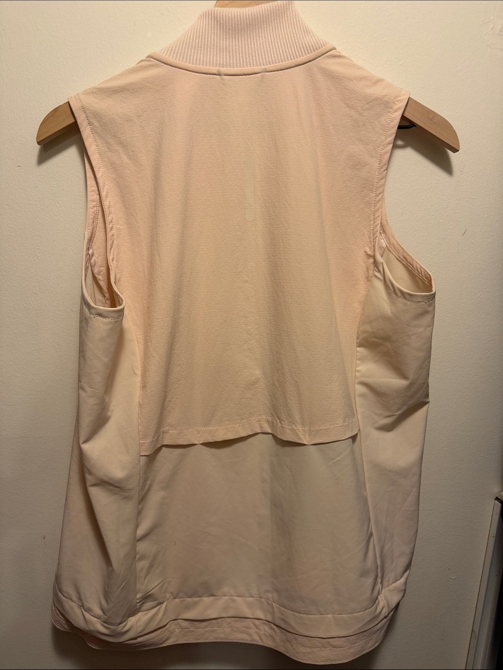 Adidas Sleeveless Zip Front Vest in Light Blush - Picture 5 of 5